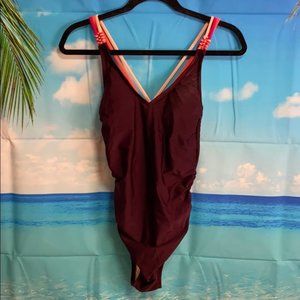 Kona Sol One Piece Swimsuit Medium #AA031